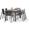 Image de Salon de jardin GENERIQUE aluminium 7 pieces 190 x 95 x 77 cm 6 personnes