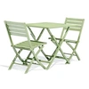 Image de Ensembles de chaises. canapes et tables de jardin city garden 3 pieces aluminium vert 70 x 70 x 73 cm 2 personnes