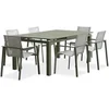 Image de Table a manger extensible sans tiroir dcb garden en metal 6 personnes 180 x 100 cm