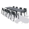 Image de Table a manger extensible sans tiroir dcb garden en metal 8 personnes 240 x 100 cm