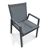 Image de Fauteuil de Jardin Empilable "Floride" 86cm Gris Anthracite