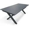 Image de Table de jardin extensible DCB GARDEN FLORIDE Aluminium anthracite 180/240 x 100 cm
