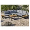 Image de Salon de jardin dcb garden bois gris 3 pieces 78 x 175 x 70 5 personnes