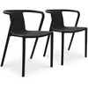 Image de Lot Composé De 2 Fauteuils De Jardin - City Garden - Diego-Ft - Gris Anthracite - Empilables