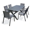 Image de Ensemble Table de Jardin Extensible et 6 Fauteuils Floride 180-240cm Gris Anthracite