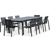 Image de Ensemble Table de Jardin Extensible 8 Fauteuils Miami 180-240cm Gris Anthracite