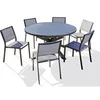 Image de Ensemble Table de Jardin Extensible & 6 Chaises Pelosa 145-199cm Gris Anthracite
