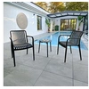 Image de Lot de 2 fauteuils de jardin design anthracite - YOCAU