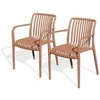 Image de Lot de 2 fauteuils de jardin CITY GARDEN TiagoFT Empilable Terracotta