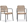 Image de Lot de 2 Fauteuils de Jardin "Marceau" 78cm Naturel