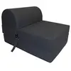 Image de - Chauffeuse unie en coton noir