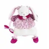 Image de Doudou marionnette lapin cerise -