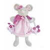 Image de Doudou marionnette souris pearly -
