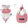 Image de Doudou amusette - Souris Rose et blanc - Paris