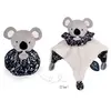Image de Doudou boule 3 en 1 - Koala noir et blanc - Paris