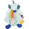 Image de Peluche avec attache-sucette Doudou & compagnie Les Calinousaures - Filou Bleu 18/24 cm DC3937