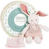 Image de Peluche Botanic Lapin avec doudou Rose