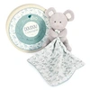 Image de Doudou en coton Bio - Souris avec mouchoir gris Gris - Paris
