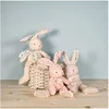 Image de peluche Pantin en coton Bio - Lapin Gris - Paris