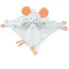 Image de Doudou Souris avec marionnette à doigt Doudou & compagnie Beige 34 cm DC4055