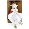 Image de Peluche girafe avec doudou mouchoir - 15 cm
