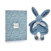 Image de Doudou lapin bleu - Lapin doudou -29 cm