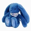 Image de Lapin fleurette - Bleu 25cm