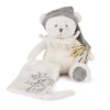 Image de Doudou 25 ans - Ours blanc pantin attache sucette