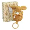Image de Lapin doudou - Boite a musique ocre
