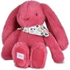 Image de Peluche lapin fleurette fuchsia - 25 cm -