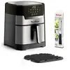 Image de EASY FRY & GRILL DIGITAL 2 EN 1 Friteuse sans Huile Air Fryer INOX + COUTEAU TEFAL YY5138FB