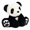 Image de Animal en peluche So Chic Panda Noir 25 cm