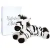 Image de Peluche Histoire d'Ours Zéphir le Zèbre Blanc 25/34 cm HO3048