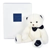Image de Peluche Ours Preppy Chic 30 cm Ivoire