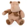 Image de Peluche hippopotame bandana beige - 22CM Beige