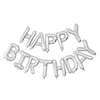 Image de Ballon Mylar Happy Birthday argent