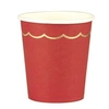 Image de Gobelets Festonnees Rouges et or
