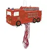 Image de piñata à tirer camion de pompiers incendie 50cm