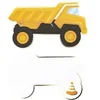 Image de lot de 8 invitations camion pour anniversaire