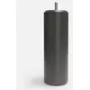 Image de Jeu de 4 pieds CYLINDRIQUE o : 70 mm - hauteur : 200 mm - vis de 8 mm - en Caisse Carton CC avec etiquette - coloris LAQUE GRIS ANTHRACITE
