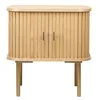 Image de LOUNGITUDE Table de Chevet Goya en Bois et Laiton - 50x40 cm en occasion ou reconditionné