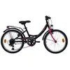 Image de Vélo enfant - Modèle 20'' pour fille de taille 120 à 140 cm - cadre rigide acier - 6 vitesses et équipement city
