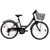 Image de Vélo enfant VTC 24'' Fille Rigide Acier Bahia - 6 vitesses