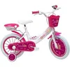 Image de Vélo enfant - Modèle 14'' Lolli Girl pour fille de taille 95 à 105 cm avec stabilisateurs, 2 freins & Panier avant et Porte poupée