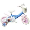 Image de Vélo 10 enfant Reine des Neiges avec panier avant, garde boues, carter, roues bâtons & 2 stabilisateurs