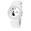Image de So Charm Montres Montre So Charm Montres MF316-OISEAU-CHAT-BLANC - Montre Femme