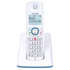 Image de ALCATEL F530 - Téléphone Fixe Sans Fil DECT - Grand Écran Rétroéclairé - Mains Libres - Fonction Blocage Des Appels - 2 Touches De Mémoires Directes - Blanc/Bleu en occasion ou reconditionné
