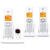 Image de el Classic F530 Voice Trio - Téléphone sans fil - système de répondeur avec ID d'appelant - DECT - (conférence) à trois capacité d'appel - gris,