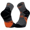 Image de BV Sport - Trek GR Mid Lyocell - Chaussettes randonnée Gris / Orange - 36 - 38