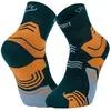 Image de BV Sport - Trek GR Mid Lyocell - Chaussettes randonnée Vert / Orange - 36 - 38